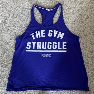 Victoria Secret PINK Racerback Tank- LARGE